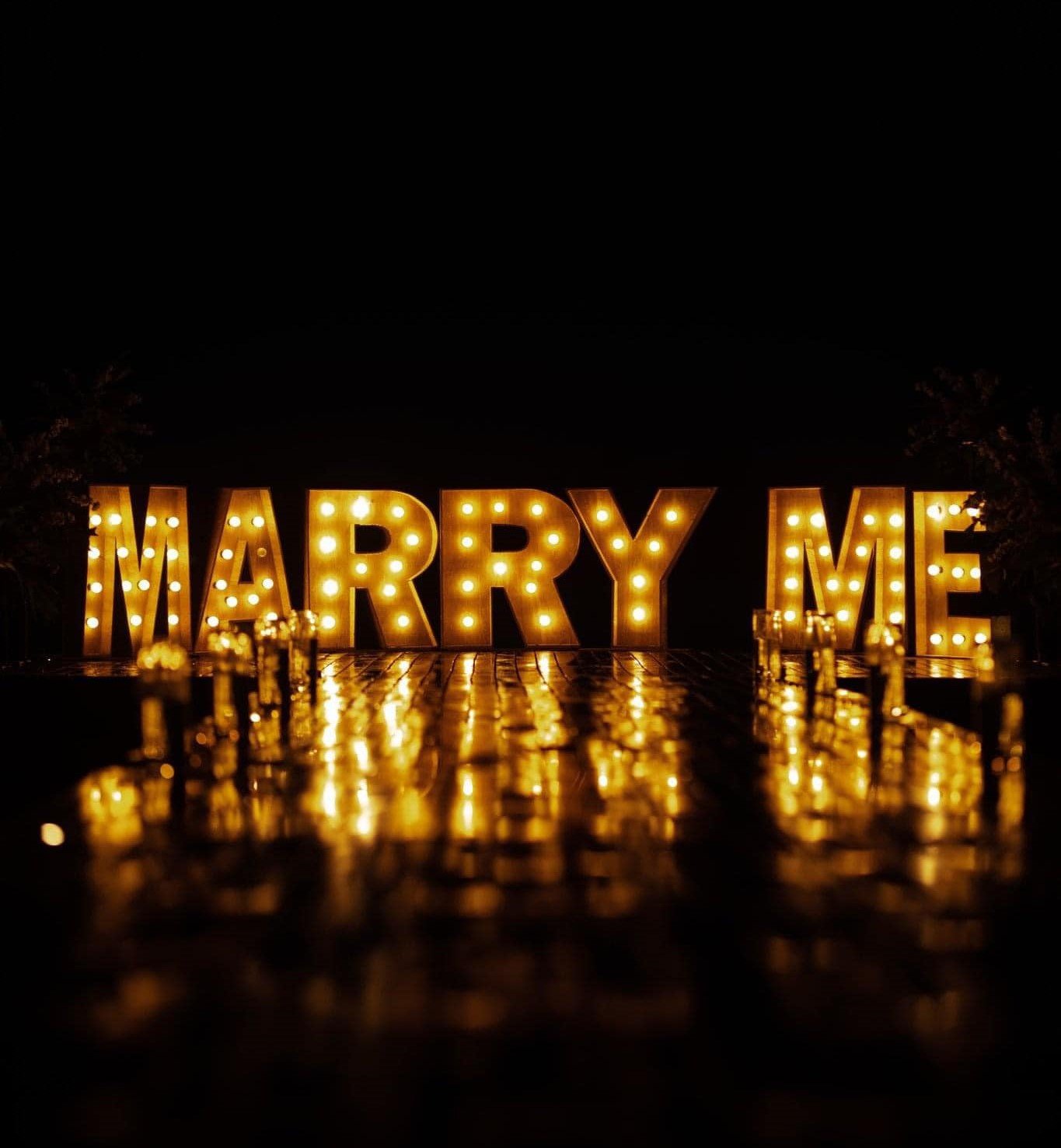 Marry Me Proposal Lights 1